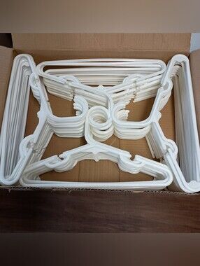 Kids Hangers Lot White Plastic Infant Toddler Little Kids Delta Children -77 PCS